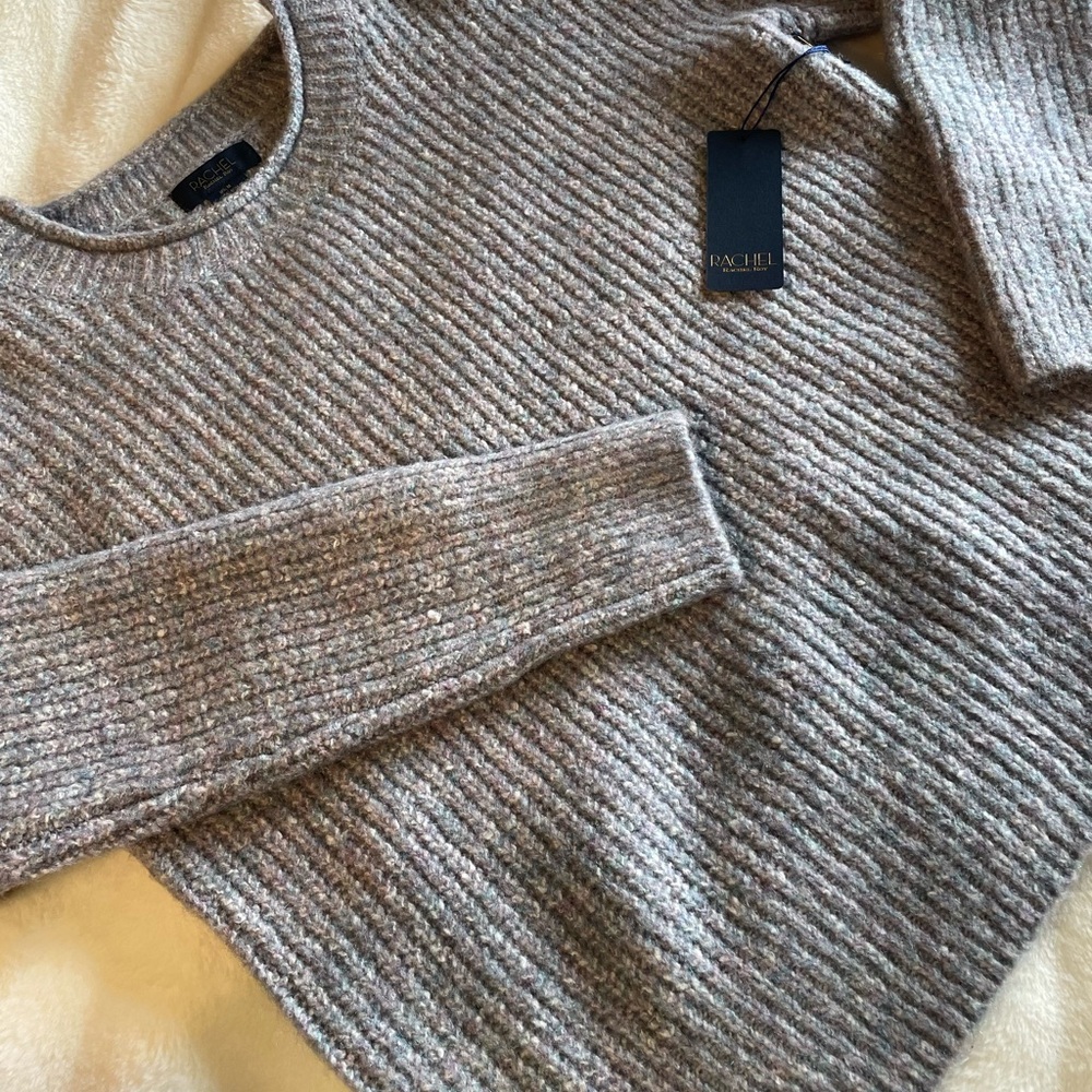 Rachel Roy Perfect Blue and Purple (looks Gray) Crewneck Sweater! New w/Tags!